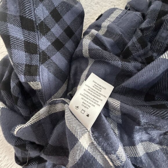 Rails Hunter Womens Plaid Long Sleeve Shirt Hunter Twilight Ebony White Medium - Picture 5 of 8